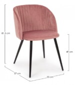 Yes - SEDIA QUEEN VELVET BLUSH - immagine 2