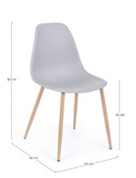 Yes - SEDIA MANDY GRIGIO - immagine 2
