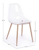 Yes - SEDIA MANDY TRASPARENTE - immagine 2