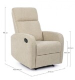 Yes - POLTRONA RECL MANUALE IRIS TEXT BEIGE - immagine 2