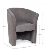 Yes - POLTRONA BELIZE GRIGIO - immagine 2