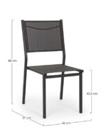 Yes - SEDIA HILDE ANTRACITE LH32 - immagine 2