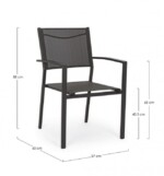 Yes - SEDIA C-BR HILDE ANTRACITE LH32 - immagine 2