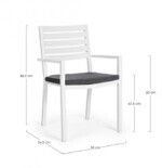 Yes - SEDIA C-BR C-C HELINA BIANCO LD30 - immagine 2