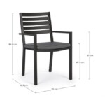 Yes - SEDIA C-BR C-C HELINA ANTRACITE LH32 - immagine 2