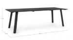 Yes - TAVOLO HELINA 230X90 ANTRACITE LH32 - immagine 2