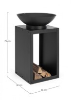 Yes - BRACIERE C-P.LEGNA EFESTO NERO 50X75H - immagine 3