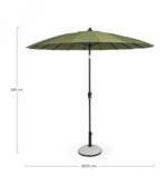 Yes - OMBRELLONE ATLANTA 2.7M ANTR-OLIVE - immagine 2