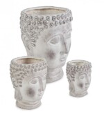 Bizzotto - SET3 P.VASO TESTA BUDDHA - immagine 2