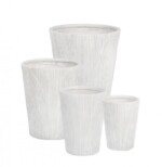 Bizzotto - SET4 P.VASO RIBBED SVAS BIANCO - immagine 2