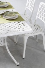 Bizzotto - TAVOLO IVREA RETT 160X90 BIANCO - immagine 5