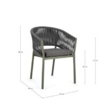 Homemotion - SEDIA C-BR C-C FLORENCIA VERDE WG23 - immagine 2