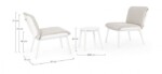 Homemotion - SET3 SALOTTO C-C ISABELA BIANCO WG20 - immagine 3