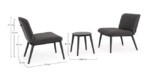 Homemotion - SET3 SALOTTO C-C ISABELA ANTRACITE WG21 - immagine 3