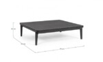 Homemotion - TAVOLINO MATRIX 99X99 ANTRACITE WG21 - immagine 2