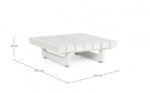 Homemotion - TAVOLINO MODULARE INFINITY BIANCO WG20 - immagine 2