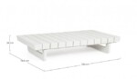 Homemotion - TAVOLINO INFINITY 126X73.5 BIANCO WG20 - immagine 2