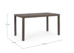 Yes - TAVOLO HILDE 130X68 COFFEE YK14 - immagine 2