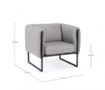 Homemotion - POLTRONA C-C PIXEL GRAPHITE - immagine 2