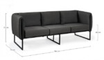 Homemotion - DIVANO 3P C-C PIXEL ANTRACITE - immagine 2