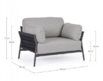 Homemotion - POLTRONA C-C PARDIS ANTR QS22/GRAPHITE - immagine 2