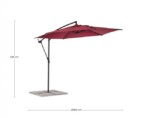 Yes - OMBRELLONE BRACCIO TROPEA 3M ANT-BURGUND - immagine 2