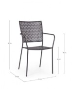Yes - SEDIA C-BR LIZETTE ANTRACITE - immagine 3