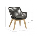 Homemotion - SEDIA C-BR C-C MADISON NERA - immagine 2