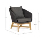 Homemotion - POLTRONA C-C COACHELLA ANTRACITE - immagine 3