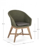 Homemotion - SEDIA C-BR C-C COACHELLA VERDE - immagine 2