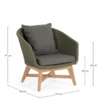 Homemotion - POLTRONA C-C COACHELLA VERDE - immagine 2