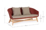 Homemotion - DIVANO 2P C-C COACHELLA SCARLET - immagine 2