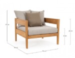Homemotion - POLTRONA C-C KOBO NATURAL - FSC - immagine 2