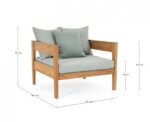 Homemotion - POLTRONA C-C KOBO AQUA - FSC - immagine 2