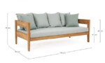 Homemotion - DIVANO 3P C-C KOBO AQUA - FSC - immagine 2