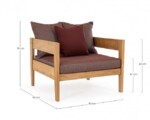Homemotion - POLTRONA C-C KOBO WINE - FSC - immagine 2