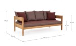 Homemotion - DIVANO 3P C-C KOBO WINE - FSC - immagine 2