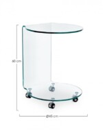 Bizzotto - TAVOLINO C-RUOTE IRIDE TO VT - immagine 2