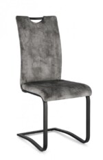 Bizzotto - SEDIA KENNETH VELLUTO GRIGIO