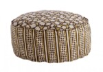 Bizzotto - POUF CALAIS NERO C-TULIPANO-ROMBO D65X25