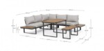 Bizzotto - SET ANGOLARE C-C SVEN ANTRACITE SJ61 - immagine 3