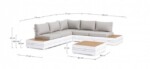 Bizzotto - SET SALOTTO ANGOLARE  OSTEN BIANCOSJ60 - immagine 3
