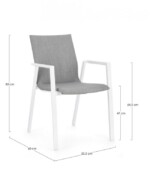 Bizzotto - SEDIA C-BR ODEON BIA-GRIGIO JX11 - immagine 2