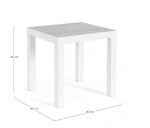 Bizzotto - TAVOLINO KLEDI 50X50 BIANCO JX11 - immagine 2