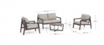 Bizzotto - SET4 SALOTTO C-C SIRENUS COFFEE YK14 - immagine 3