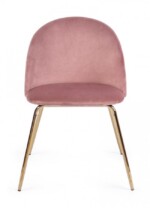 Bizzotto - SEDIA TANYA VELLUTO ROSA - immagine 3
