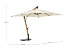 Bizzotto - OMBRELLONE BRACCIO CAPUA ECRU 3X4 - immagine 2