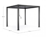 Bizzotto - PERGOLA OCEAN 3X3 ANTRACITE - immagine 3