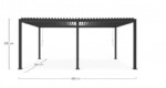 Bizzotto - PERGOLA OCEAN 3.6X6 ANTRACITE - immagine 2