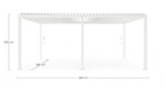 Bizzotto - PERGOLA OCEAN 3.6X6 BIANCO - immagine 2